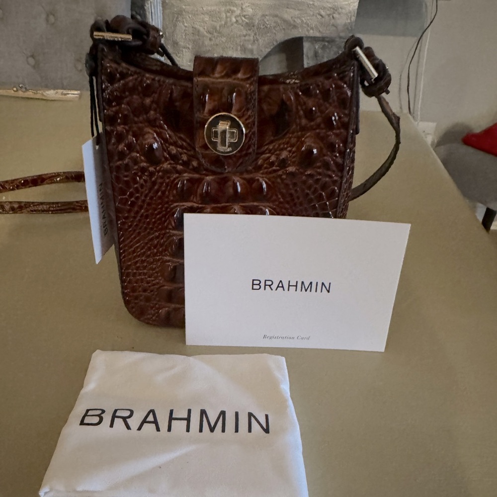 Brahmin Marley Crossbody Bag, Pecan Melbourne - NWT